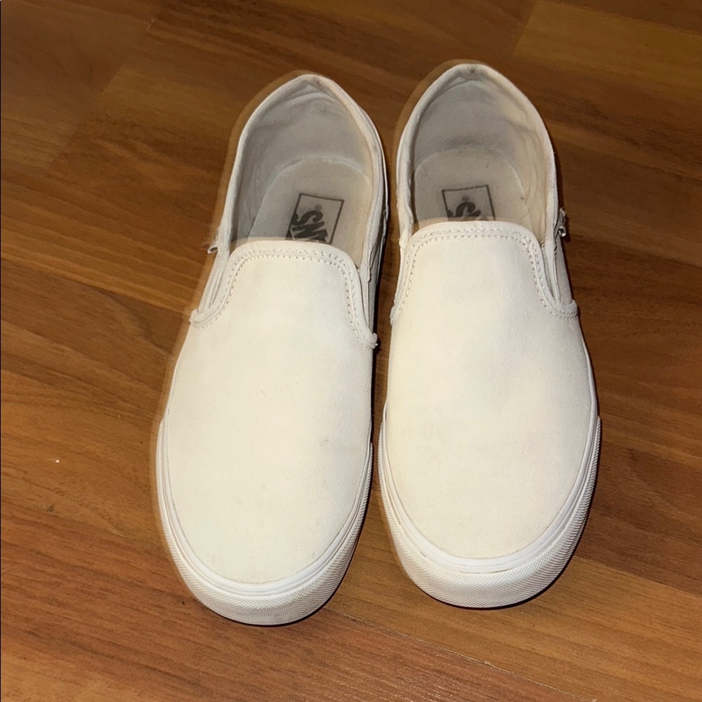 Vans| Classic White Slip-On Sneakers